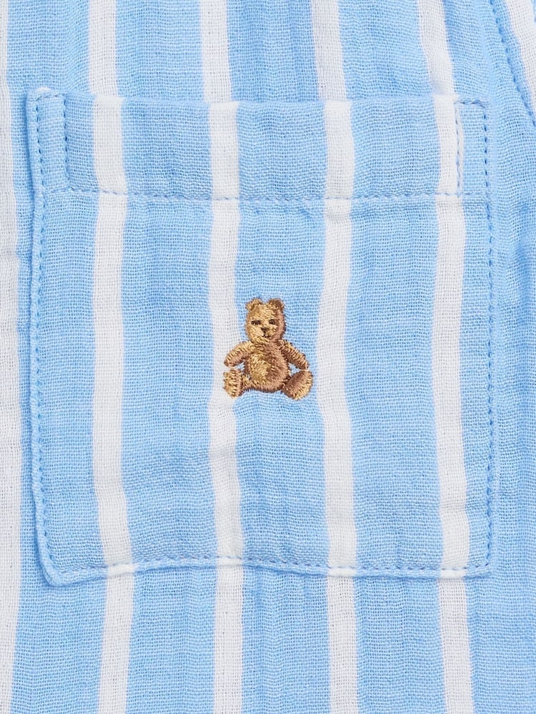 Raya azul - Gap Gauze Print Polo Shirt (6mths-5yrs) - Imagen 4 de 4