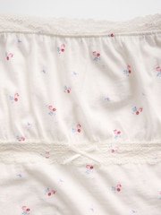 Gap White Lace-Trim Puff-Sleeve Top (4-13yrs) - Image 4 of 4