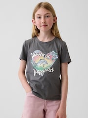 Grey Dolphin - Camiseta de manga corta con gráfico (4-13años) de Gap - Imagen 1 de 4