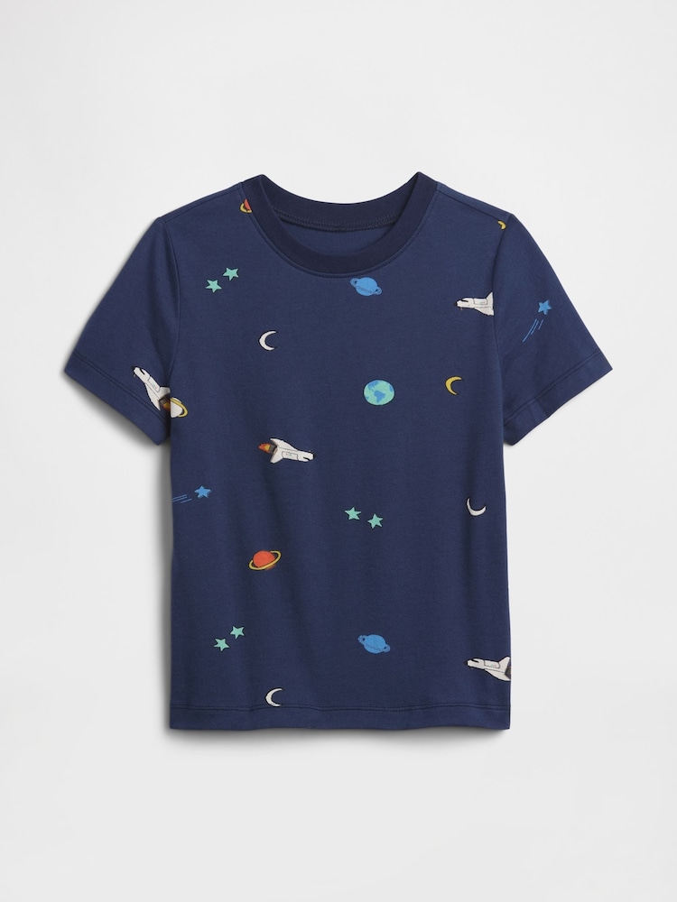 Gap Navy Space Pocket Short Sleeve T-Shirt (6mths-5yrs) - Image 1 of 3