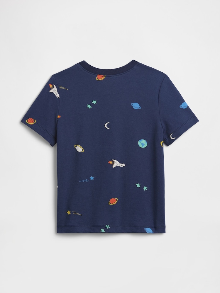 Gap Navy Space Pocket Short Sleeve T-Shirt (6mths-5yrs) - Image 2 of 3