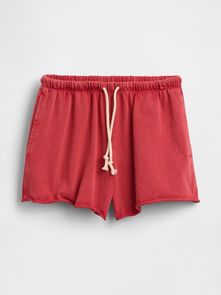 Gap Red 3.5 inch VintageSoft Terry Relaxed Sweat Shorts - Image 1 of 1