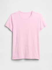 Gap Light Pink Crew Neck Favourite Crew Neck Short Sleeve T-Shirt - Image 5 of 5