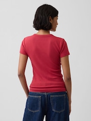 Gap Red Modern Crew Neck Short Sleeve T-Shirt - Image 2 of 4