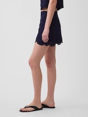 Azul marino - Gap Eyelet Mini Skort - Imagen 3 de 4