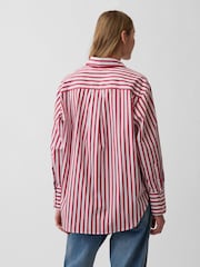 Gap Red Stripe Poplin Big Shirt - Image 2 of 4