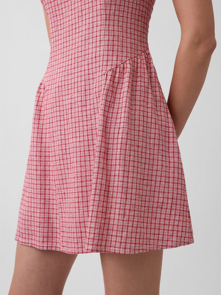 Gap Red Linen-Blend Drop-Waist Mini Dress - Image 4 of 4 Gap Red Linen-Blend Drop-Waist Mini Dress - Image 4 of 4