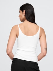 Gap White Modern Crop Cami Top - Image 4 of 5