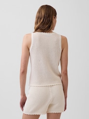 Gap Cream Crochet Vest - Image 2 of 4