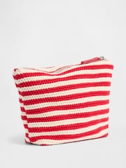 Gap Red Crochet Zip Pouch - Image 2 of 3