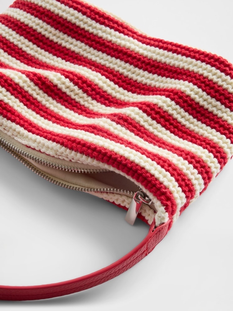 Gap Red Crochet Stripe Mini Bag - Image 3 of 3