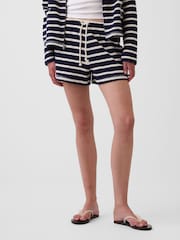Gap Navy Blue 3.5 inch Towel Terry Relaxed Easy Shorts - Image 1 of 5