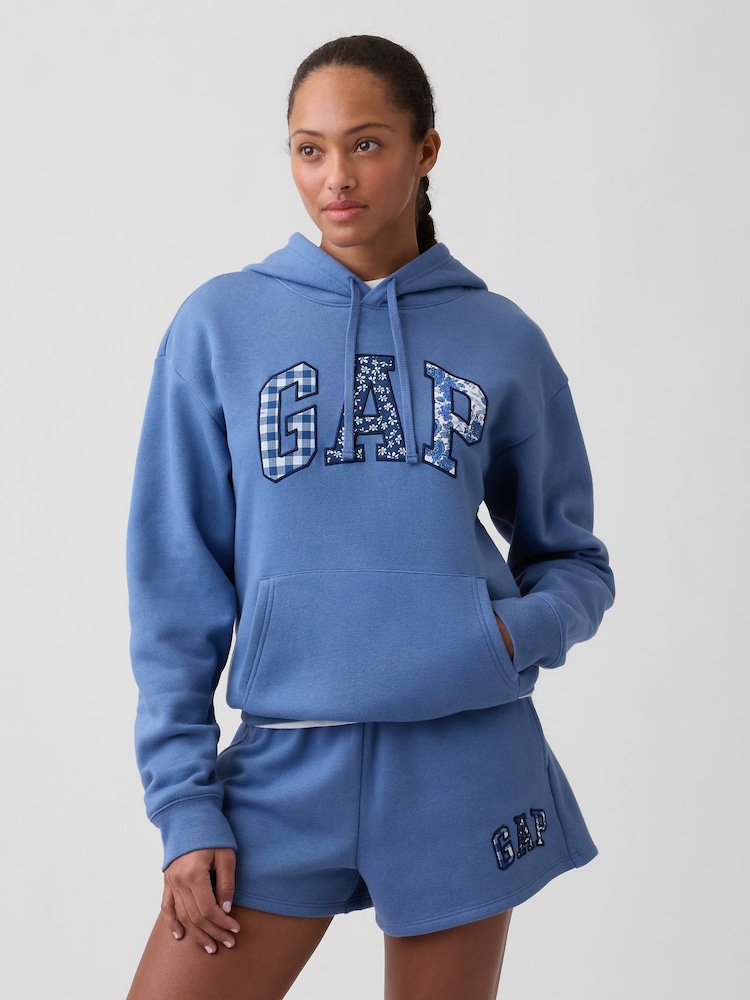 Gap Blue Relaxed Gap Logo Hoodie - Image 1 of 5