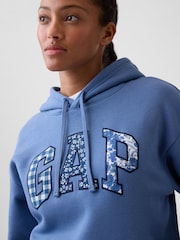 Gap Blue Relaxed Gap Logo Hoodie - Image 4 of 5