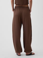 Gap Brown Gauze Easy Cuffed Trousers - Image 2 of 6