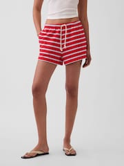 Gap Red 3.5 inch Towel Terry Relaxed Easy Shorts - Image 1 of 5