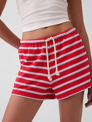 Gap Red 3.5 inch Towel Terry Relaxed Easy Shorts - Image 5 of 5