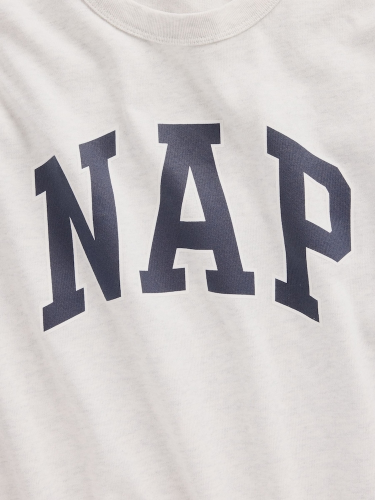 Gap Grey NAP Logo Oversized T-Shirt - Image 4 of 4