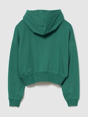 Gap Green French Terry Oversized Logo Zip Hoodie - Image 2 of 3