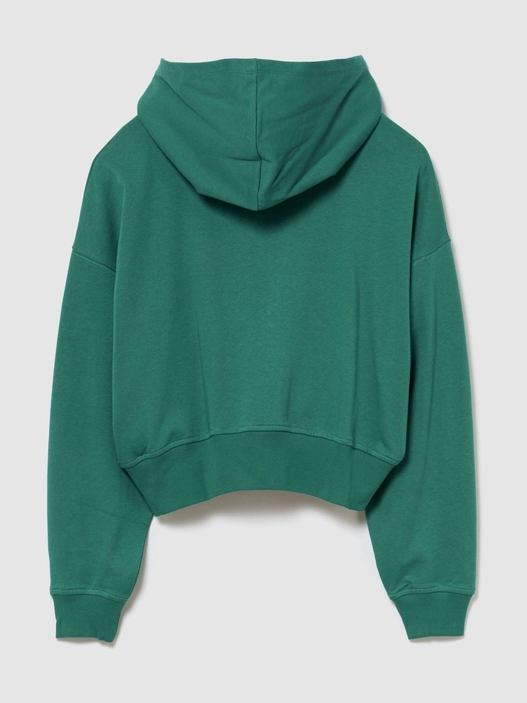 Gap Green French Terry Oversized Logo Zip Hoodie - Image 2 of 3