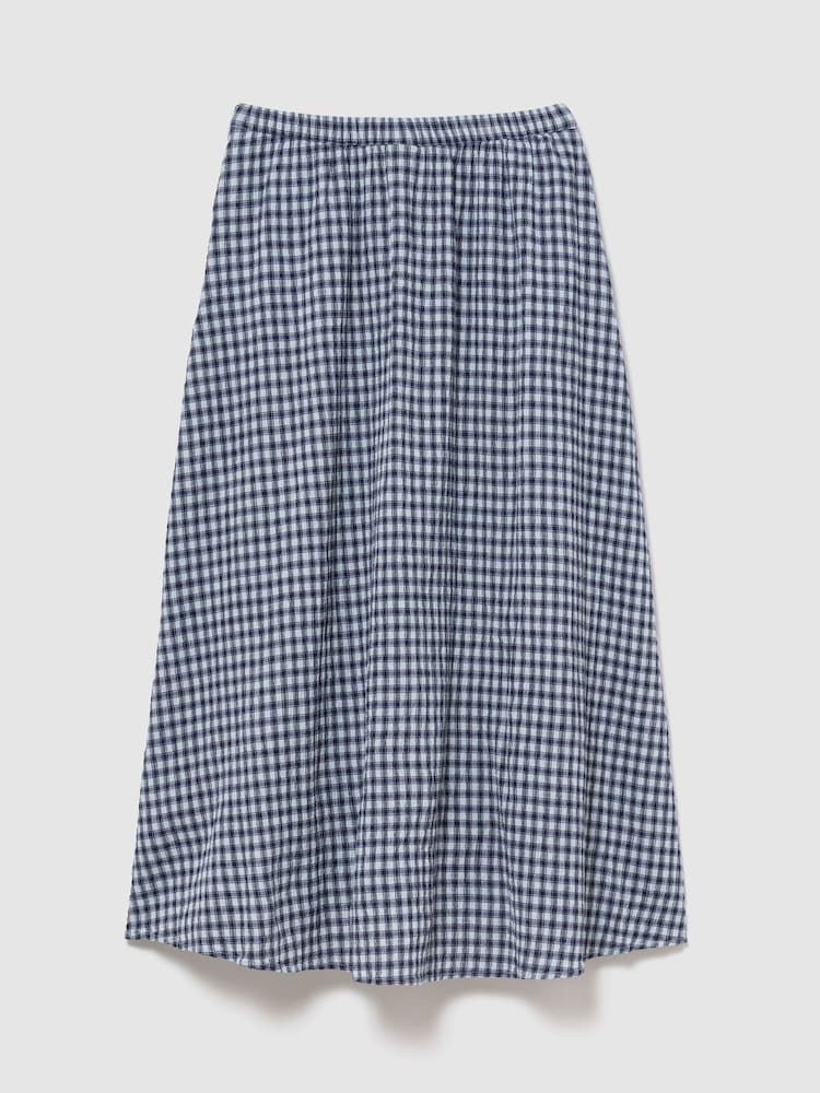 Gap Blue Gingham Maxi Skirt - Image 1 of 3