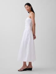 Gap White Poplin Drop-Waist Maxi Dress - Image 3 of 4