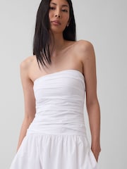 Gap White Poplin Drop-Waist Maxi Dress - Image 4 of 4
