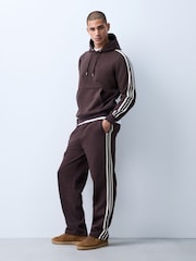 Chocolate Brown Side Stripe Overhead Hoodie - Image 2 of 5