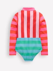 Boden Red Long-Sleeved Swimsuit - Image 3 of 4