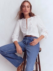 Boden kamskjellformet bluse med utskjæring - Bilde 1 av 5