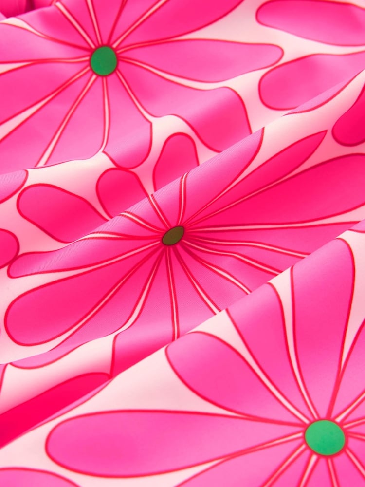 Boden Pink Mykonos Deep V Swimsuit - Image 7 of 7 Boden Pink Mykonos Deep V Swimsuit - Image 7 of 7