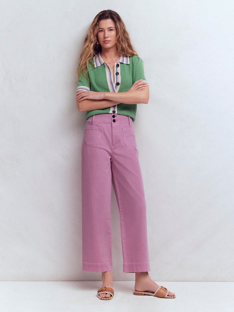 Boden Purple Primrose Patch Pocket Jeans - Image 1 of 6