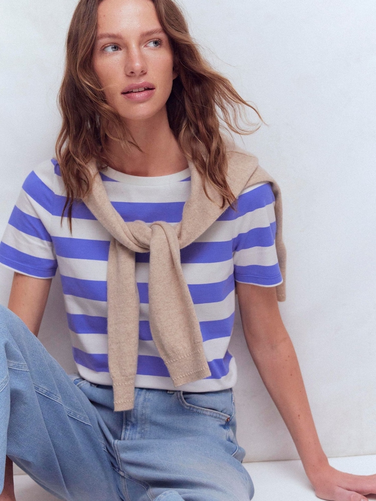 Boden Olivia Short Sleeve Breton T-Shirt - Image 1 of 6