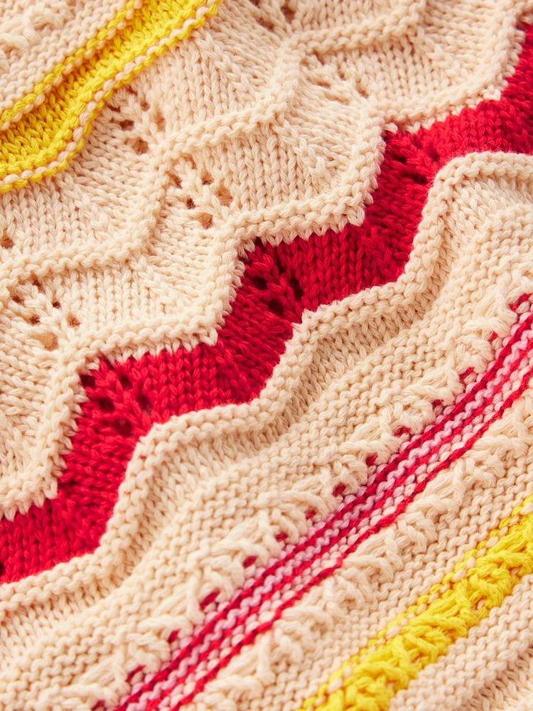 Boden Blue Monica Pointelle T-Shirt - Image 7 of 7