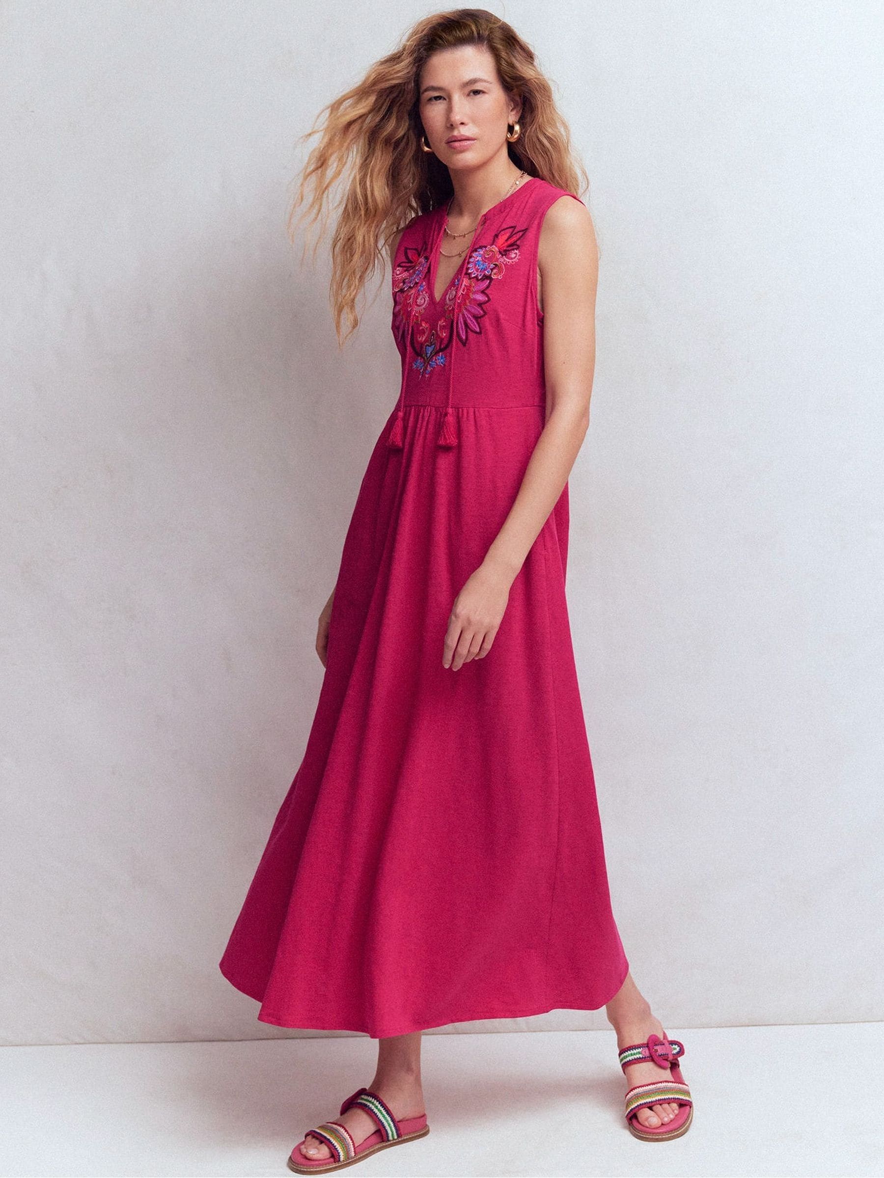 boden square neck jersey maxi dress BODEN V-Neck Jersey Maxi Dress