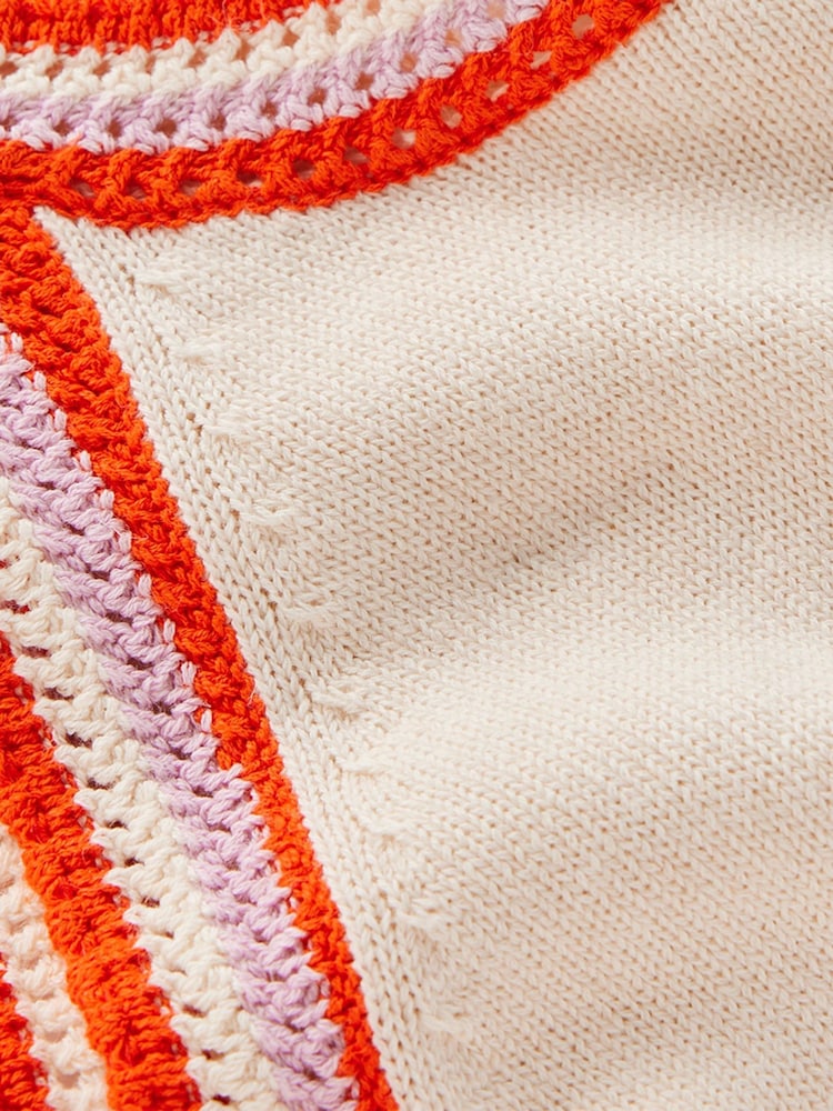 Boden Cream Saffron Crochet Racer Tank - Image 6 of 6