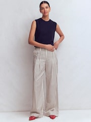 Boden Cream Mayfair Tailored Trousers - Image 4 of 8