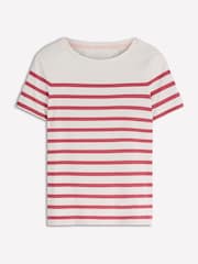 Boden Red Olivia Short Sleeve Breton T-Shirt - Image 6 of 6