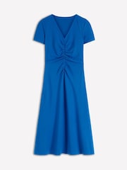 Boden Blue Una Ruched Front Ponte Dress - Image 8 of 8
