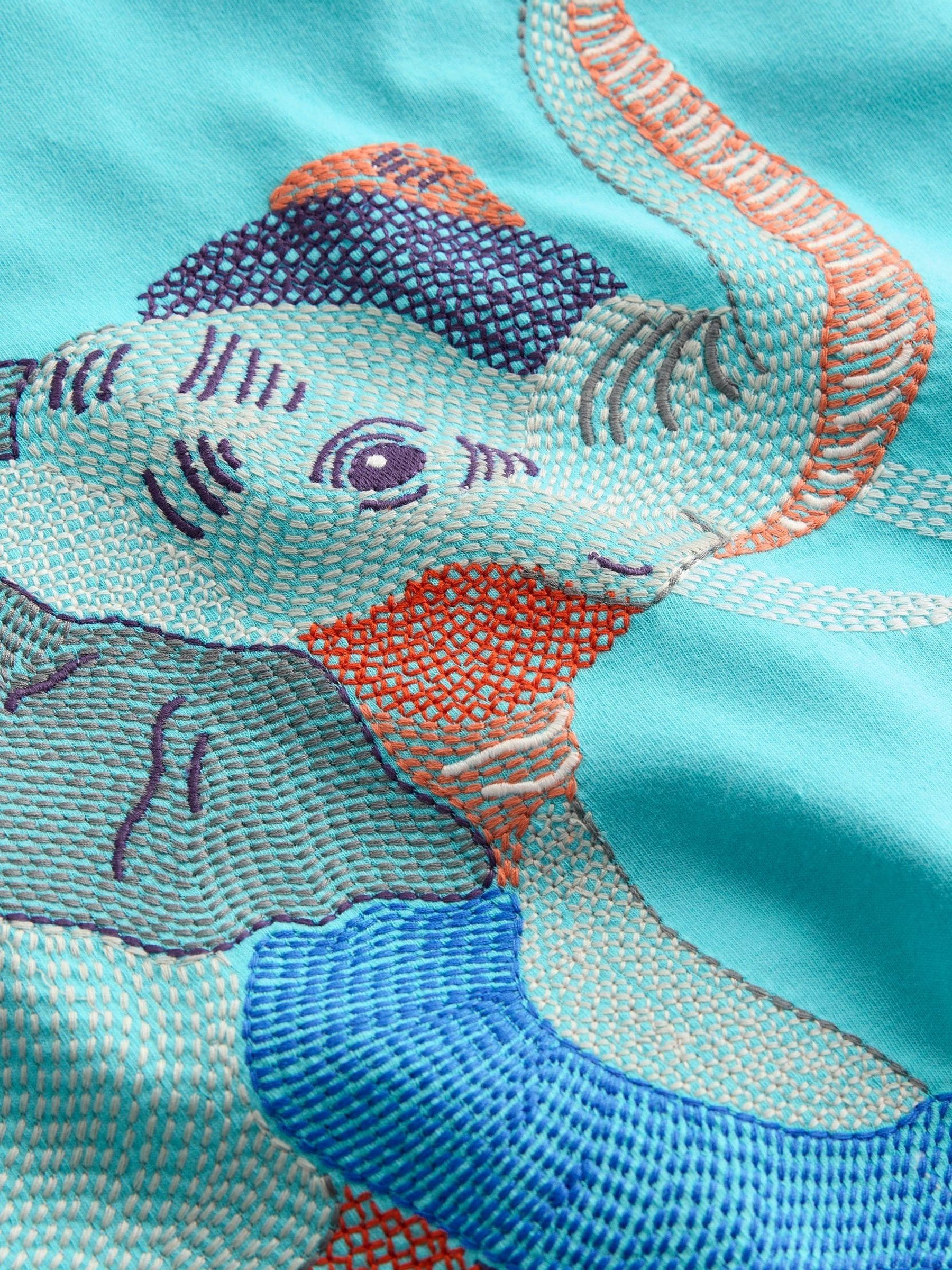 Buy Boden Blue Superstitch T-Shirt from Next Romania