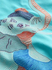 Boden Blue Superstitch T-Shirt - Image 3 of 3