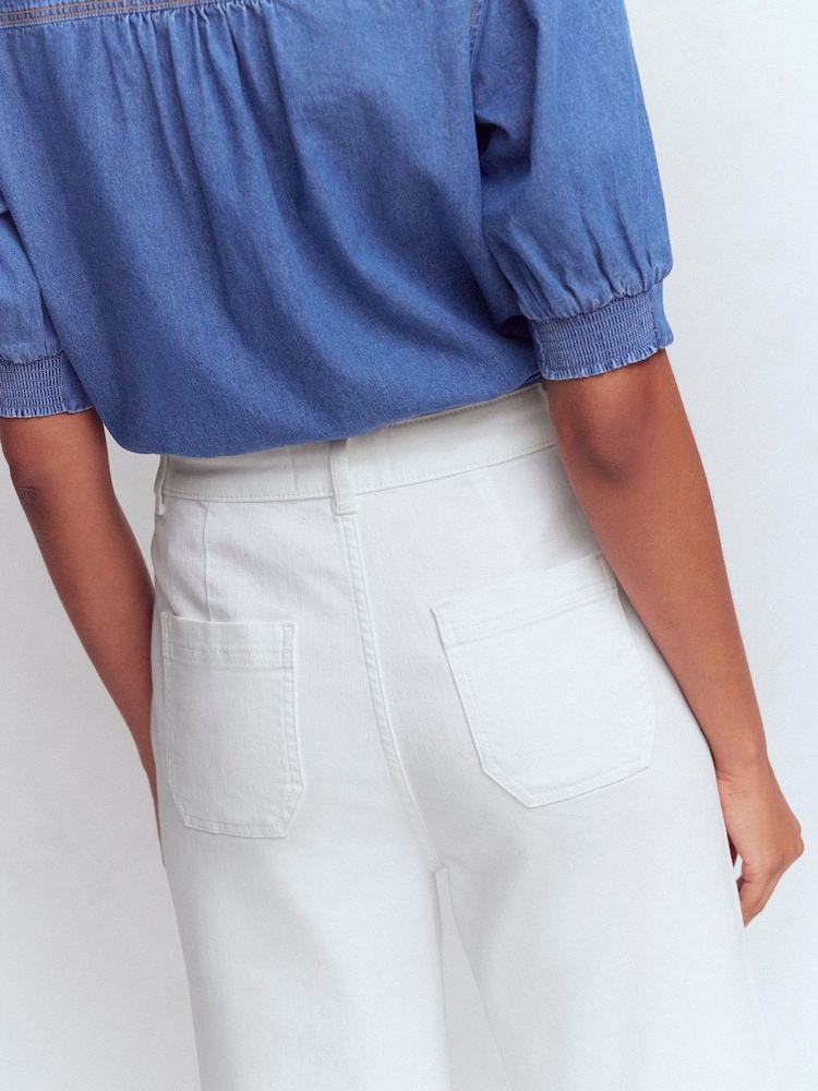 Boden White Straight Leg Pocket Jeans - Image 2 of 6