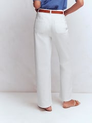 Boden White Straight Leg Pocket Jeans - Image 3 of 6