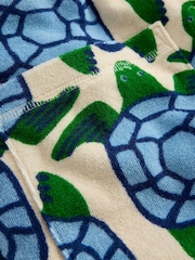 Boden Cream Towelling Zip-up Throw-on Cover-Up - Image 4 of 4