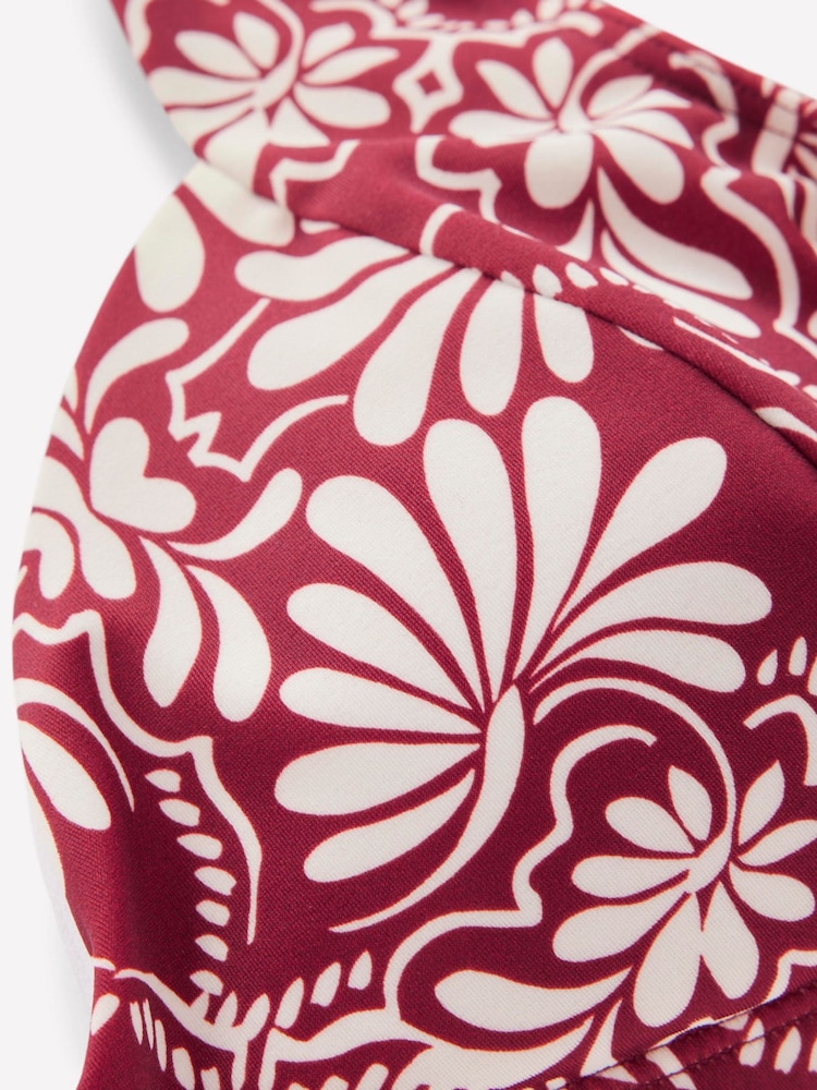Boden Red Sweetheart Sleeve Bikini Top - Image 6 of 6 Boden Red Sweetheart Sleeve Bikini Top - Image 6 of 6