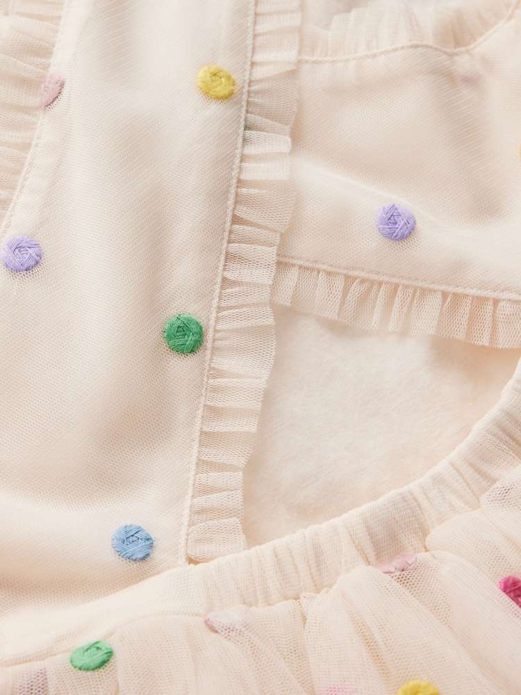 Boden Cream Spot Occasion Dress - Image 4 of 4 Boden Cream Spot Occasion Dress - Image 4 of 4