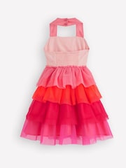 Boden Pink Tulle Mix Logo Dress - Image 2 of 4