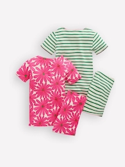 Boden Pink Twin Pack Short Pyjamas - Image 2 of 3