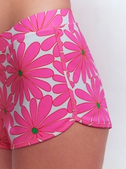 Boden Pink Rash Guard Swim Shorts - Image 2 of 7