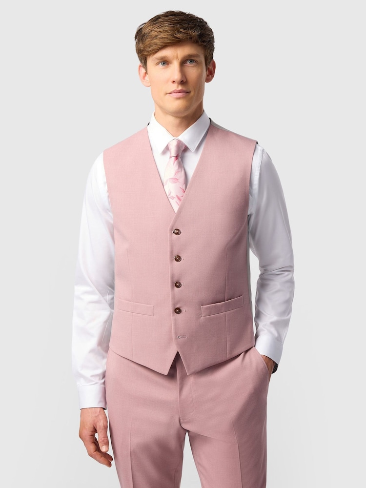Antique Rogue Pink Plain Waistcoats - Image 1 of 2